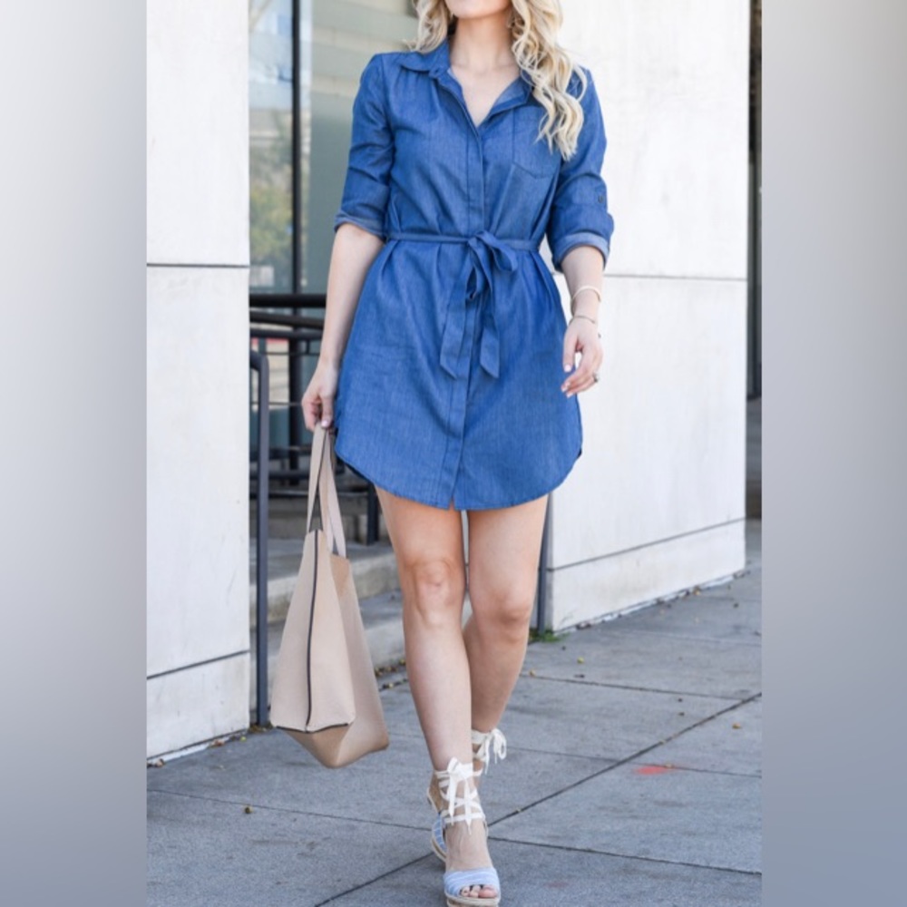 SummerSkin | The Perfect Chambray T-Shirt Dress